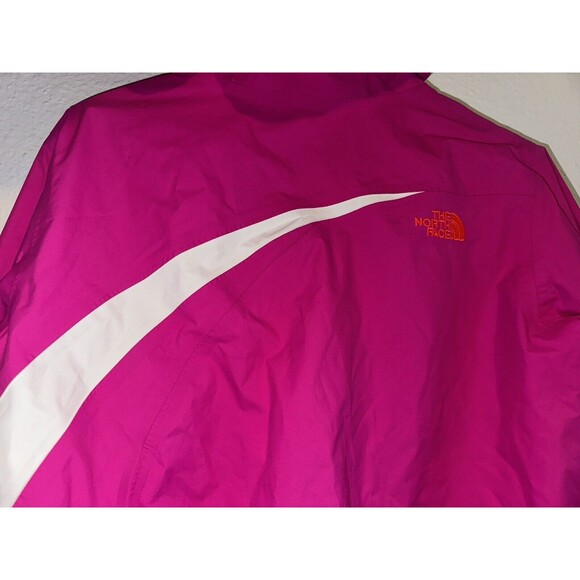 THE NORTH FACE HYVENT Youth Girls 14-16 2 In 1 Rain Wind Breaker Jacket Pink - Picture 6 of 15